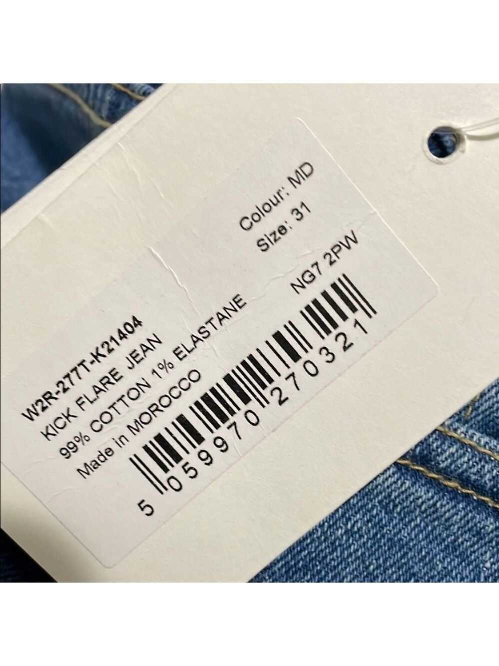 PAUL SMITH Kick Flare Jeans Sz 31 Blue Denim - Picture 9 of 12